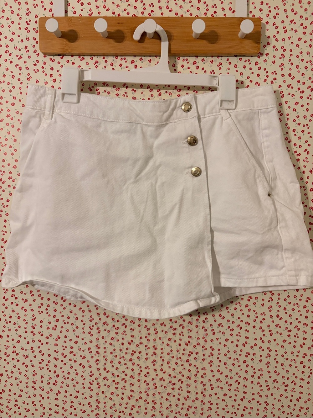 Zara White Denim Skort